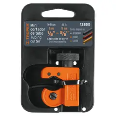 TRUPER - Mini cortador de tubo de cobre 1/8" a 5/8" cuchilla 18 mm,