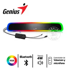 GENIUS GX - Genius SoundBar 200BT Parlante Bluetooth 4W con Luces RGB