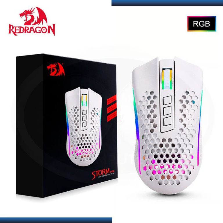 Mouse Gamer STORM PRO M808-KS Wireless WHITE