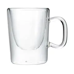 INSPIRA - Taza Alta Recta Doble Pared de Vidrio 90 ml