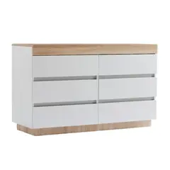 GENERICO - Comoda Armado Cádiz Blanco y Duna Muebles Gaudi