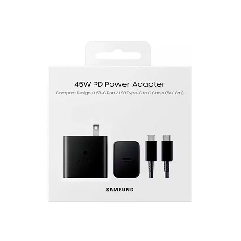 Cargador 45W con cable para S25 Ultra Original