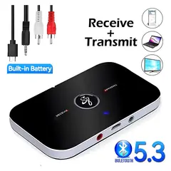 ESSAGER - ADAPTADOR Transmisor Receptor BLUETOOTH 5.0 p'Audifonos Parlantes Tv