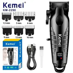 KEMEI - Cortadora de Pelo KM-2290 Afeitadora Eléctrica para Peluqueros