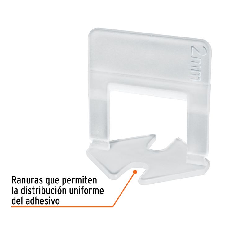 Bolsa con 100 anclas de 2 mm, para nivelación de azulejos,