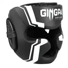 OEM - Casco Protector GINGPAI K02 Boxeo Muay Thai MMA Negro