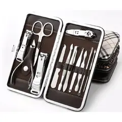 GENERICO - Manicure pedicure set 12 pcs color de imagen
