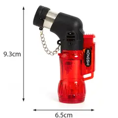 GENERICO - Encendedor recargable de gas butano tipo soplete portátil azul