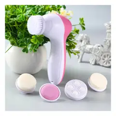 GENERICO - Limpiador facial 5 en 1 cepillo masajeador exfoliante eléctrico