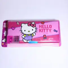 SANRIO - Cartuchera imantada para niños + linterna + tajador Hello Kitty
