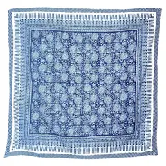 GENERICO - Mandala Manta para Playa Mesina Color Azúl de Algodón