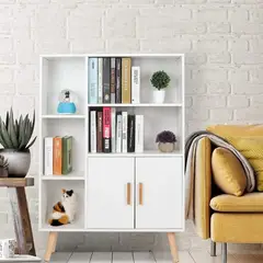 GENERICO - Librero Ethan Blanco Muebles Gaudi