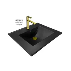 XM - LAVABO DE LOZA NEGRO LZ-D22-01