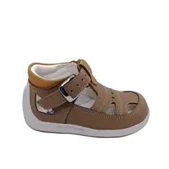 GENERICO - Sandalia de cuero tipo pibe para bebes