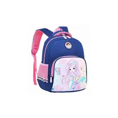 SINOCAMCO - MOCHILA PARA NIÑA ROSADA CON AZUL