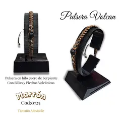 GENERICO - Pulsera en Piedras Volcanicas