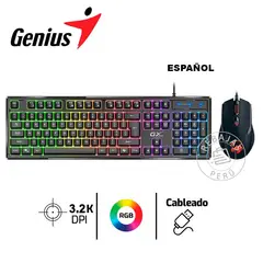 GENIUS GX - Combo Gamer Scorpion KM-GX6 Teclado RGB Mouse 3200 DPI