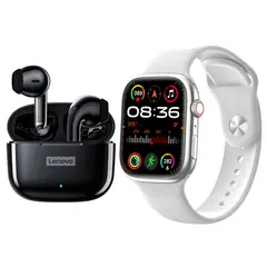 LENOVO - LP40 PRO Audífonos Bluetooth y reloj inteligente