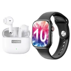 LENOVO - LP40 PRO Audífonos Bluetooth y reloj inteligente