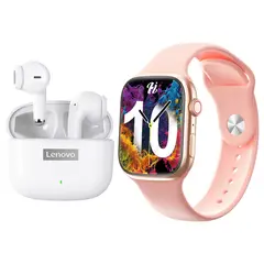 LENOVO - LP40 PRO Audífonos Bluetooth y reloj inteligente