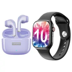 LENOVO - LP40 PRO Audífonos Bluetooth y reloj inteligente