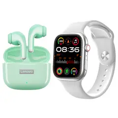 LENOVO - LP40 PRO Audífonos Bluetooth y reloj inteligente