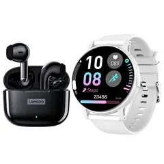 LENOVO - LP40 PRO Audífonos Bluetooth y reloj inteligente