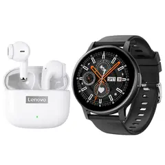 LENOVO - LP40 PRO Audífonos Bluetooth y reloj inteligente
