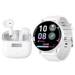 LENOVO - LP40 PRO Audífonos Bluetooth y reloj inteligente