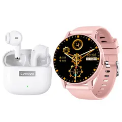 LENOVO - LP40 PRO Audífonos Bluetooth y reloj inteligente