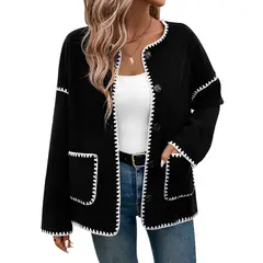 BLWOENS - Chaqueta para mujer - Negro