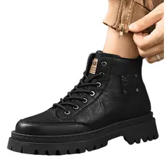 BLWOENS - Zapatos Botas de Martín para Hombre - Negro