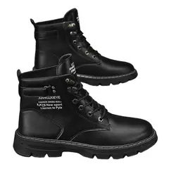BLWOENS - Zapatos Botas de Martín para Hombre - Negro