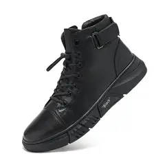 BLWOENS - Zapatos Botas de Martín para Hombre - Negro