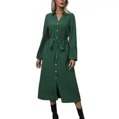 BLWOENS - Vestidos casuales de para mujeres - Verde