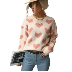 BLWOENS - Suéter de punto para Mujer - Rosa