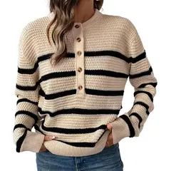 BLWOENS - Suéter de punto para Mujer - Beige