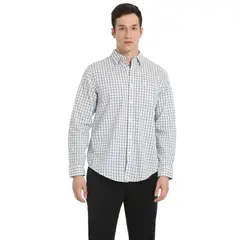 DOCKERS - Camisa Hombre Stain Defender Classic Fit Blanco