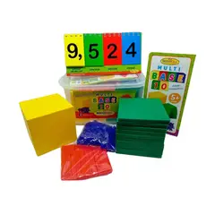 GENERICO - Kit Bloques Multibase 10 Matemáticas Didáctica Con Anillado