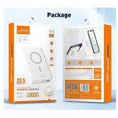 GENERICO - PowerBank Carga Rápida Magnetic 10000 mAh PQ16 Ldnio