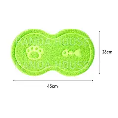SM - TAPETE PARA MASCOTAS VERDE LIMON 45X26CM