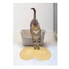 SM - TAPETE PARA MASCOTAS CREMA 45X26CM