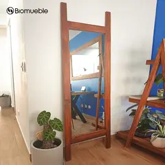 GENERICO - Espejo de Pie LUCCAS Cuerpo Completo acabado Cedro