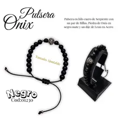 GENERICO - Pulsera de Piedras Onix