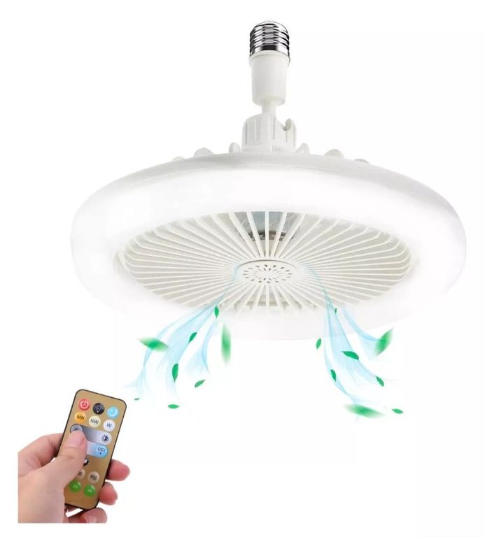 Foco Ventilador de Techo Led con Control Remoto