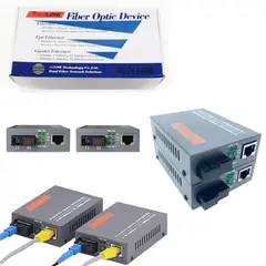 GENERICO - 1 Par De Convertidores De Medios De Fibra Htb-GS-03 a/b 20km 1000mb