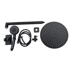 GENERICO - Combo Completo Ducha 30cm + brazo 40cm + Desviador + ducha teléfono