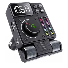 AUDIO SOLUTIONS - Transmisor Bluetooth Fm Manos Libres Con Cargador Para Auto