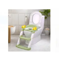 GENERICO - Asiento Inodoro Acolchado con Escalera Verde