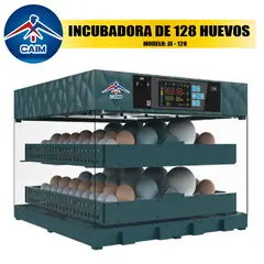 CAIM - INCUBADORA DE 128 HUEVOS MARCA INCUBADORAS FULL AUTOMÁTICA